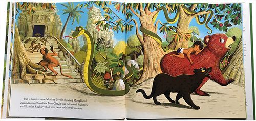 the jungle book 奇幻森林 森林  这是一本图文并茂的绘本,孩子看完后