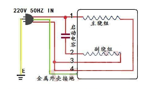在220伏电压下工作的潜水泵电缆线有4根芯怎样连接