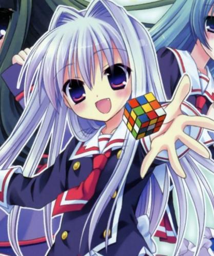 动漫《c3魔方少女》桌面壁纸,甜美可爱,看一眼就心动