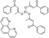  p>三(苯甲酰丙酮酸根)单(邻二氮杂菲)铕(iii)是一种化学物质,分子式