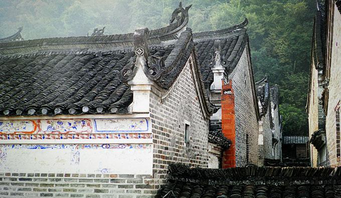  p>朗山民居,清代建筑,位于广西壮族自治区桂林市恭城瑶族自治县莲花