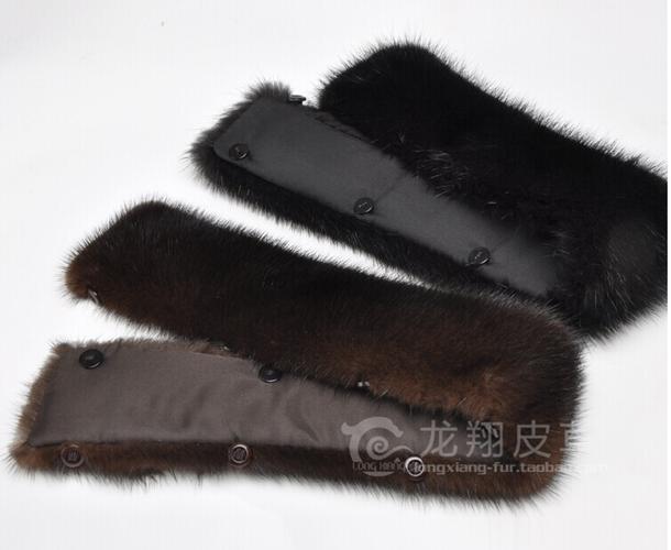 水貂毛领 真毛毛领子 男士貂皮领 貂毛立领棕色黑色衣领 厂家直销