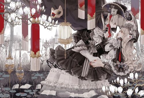 洛丽塔动漫人物插画系列精选洛丽塔风格人物插画壁纸