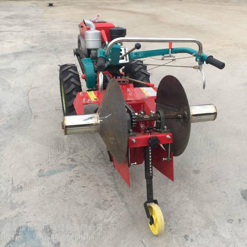 【草莓起垄开沟机/大棚手扶开沟机/小型开沟培土机图片】图片