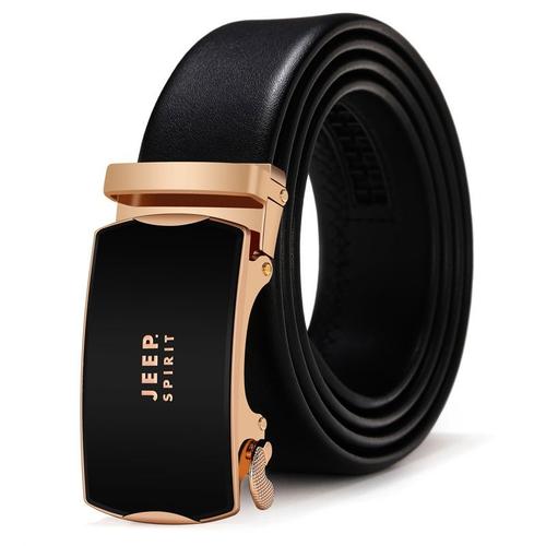 jeep吉普男士真皮皮带男皮带牛皮商务休闲裤腰带自动扣正品皮带视频