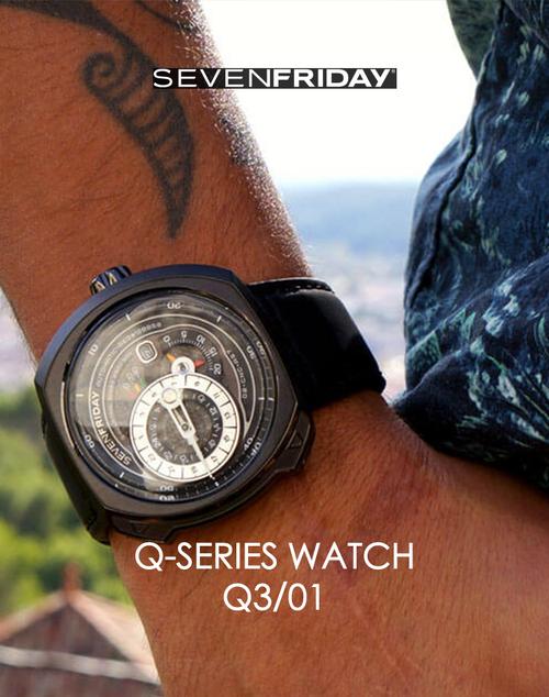 sevenfriday手表 q系列 七个星期五时尚瑞士表 防水皮带机械表q3/01
