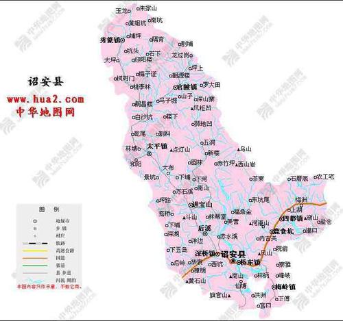 诏安县政区图全图,诏安县政区图高清版下载 - 8264.