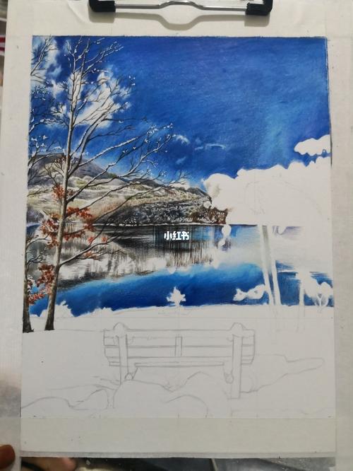 彩铅雪景_雪景_彩铅_文化_绘画