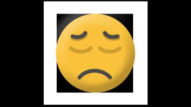 黄脸卡通表情难过