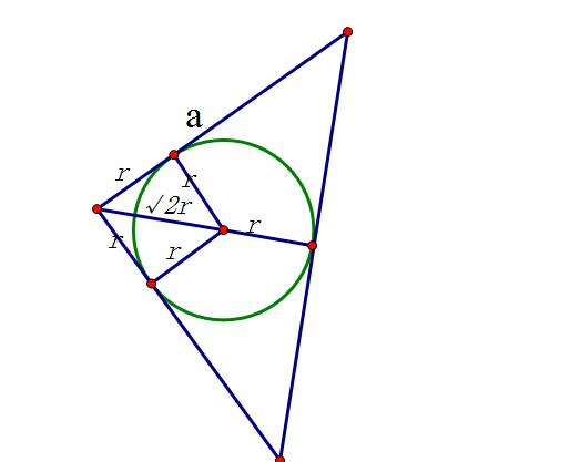等腰直角三角形内接圆的半径怎么求