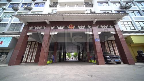 扬州广陵区政府大门 4k 超广角