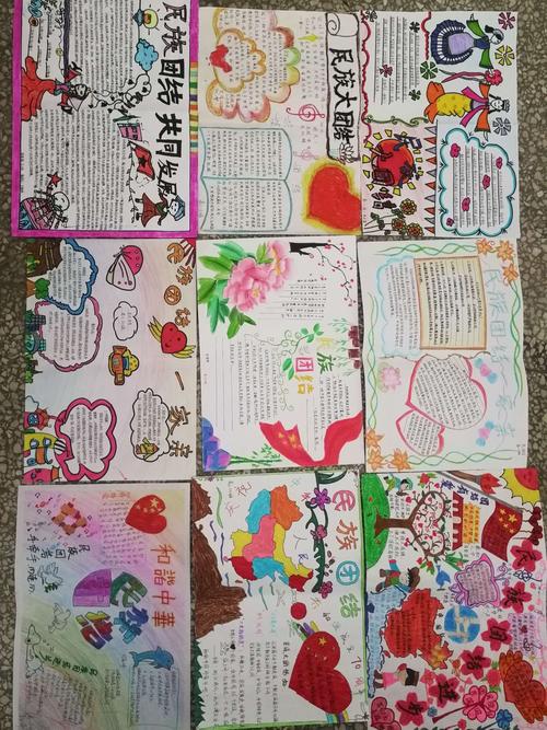 多巴高级中学"共同团结奋斗,共同繁荣发展"手抄报比赛