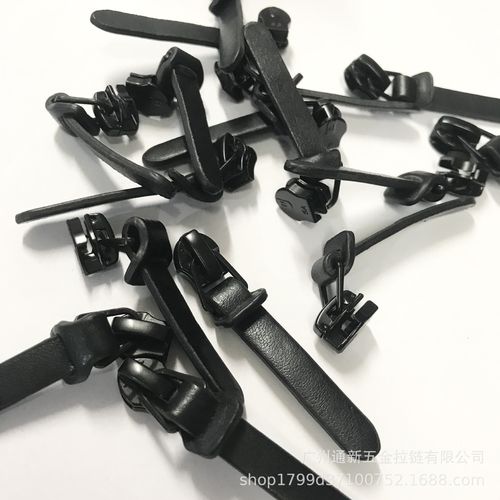 3#5号 防水拉链头 点漆橡胶套绳反装尼龙拉头 运动装户外防水拉头