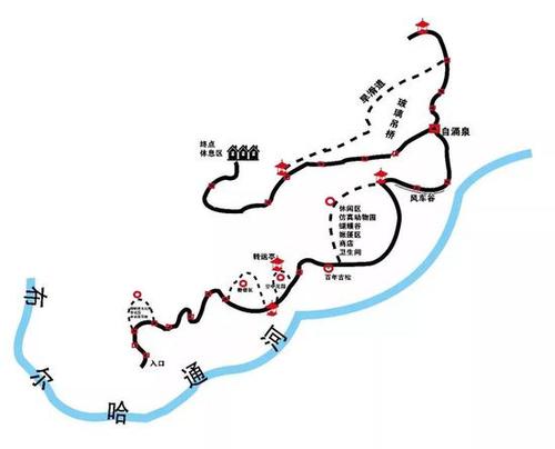景区内线路图