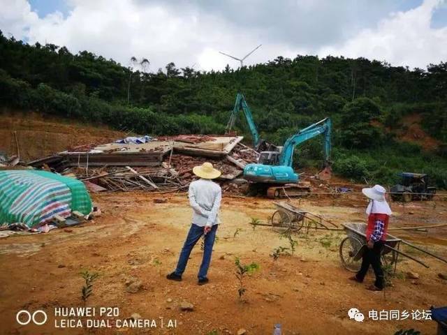 茂名电白霞洞2栋楼房违建被拆除,几十万元打水漂