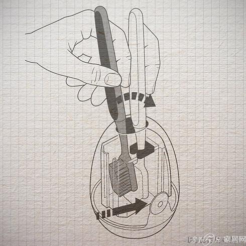 创意新潮流-zapi 可爱牙刷消毒器