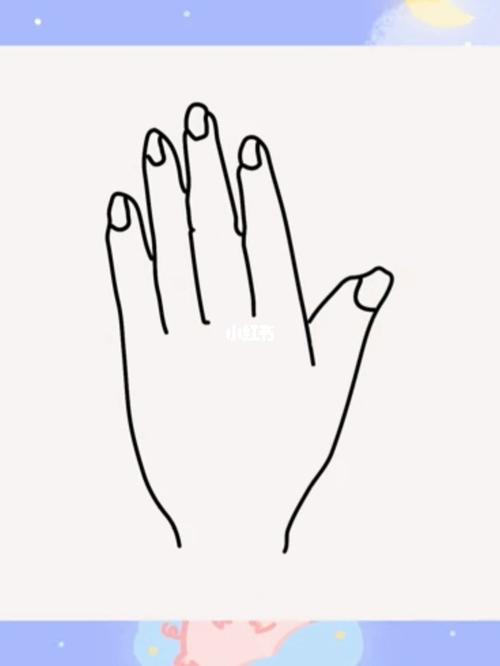 手的简笔画,这样画手简单又好看_简笔画_文化_绘画