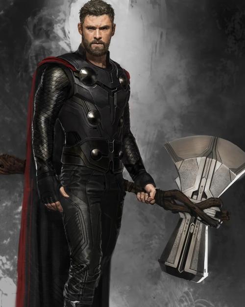 一组 雷神和风暴战斧的原始概念设计图