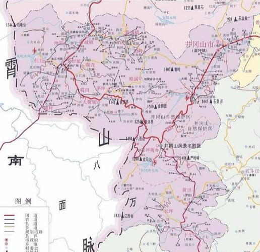地理答啦:井冈山所在的省市县各是哪里?