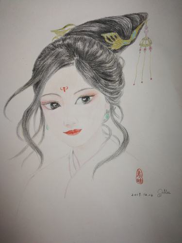 古装美女第二幅