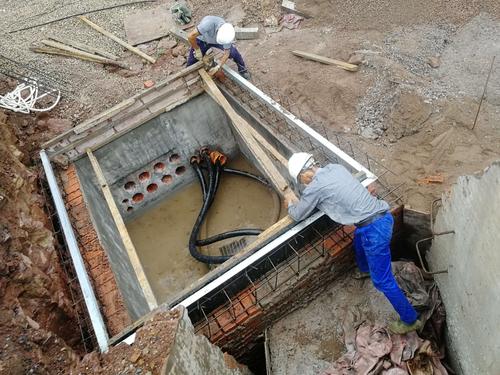 10kv电力检查井井圈立模浇筑