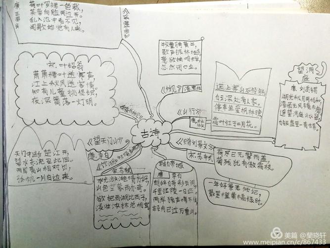 三上古诗"思维导图"复习归纳