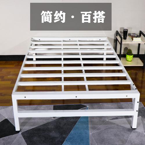 北欧铁艺床加固加厚15米单人床现代简约双人铁床12m18米铁床架