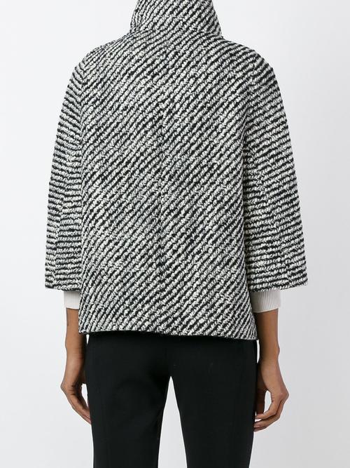 cropped sleeves jacket