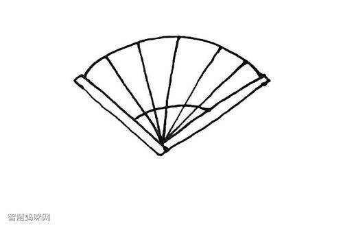 扇子简笔画画法教程
