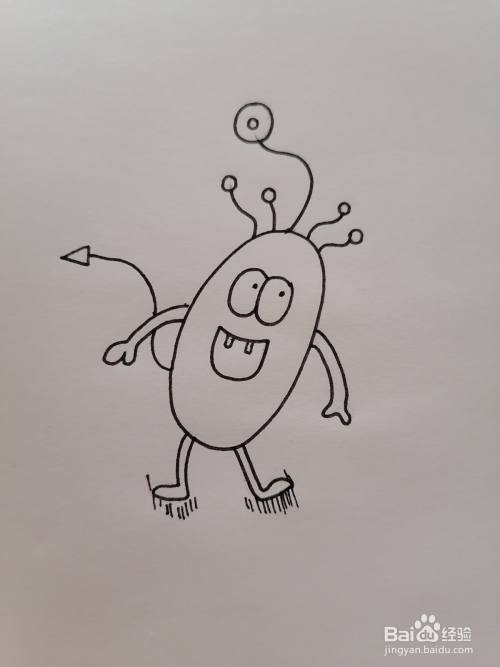 超级细菌怎么画简单