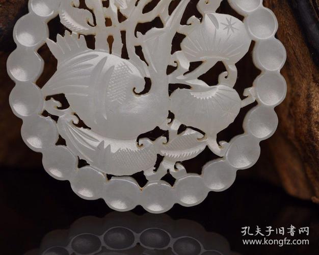 和田玉仙鹤献寿牌