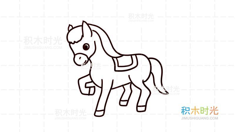 画漂亮的小马简笔画