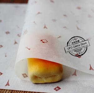 巴黎风格 烘培油纸 蜡纸 托盘纸 面包纸 蛋糕卷 鸡肉卷50张价