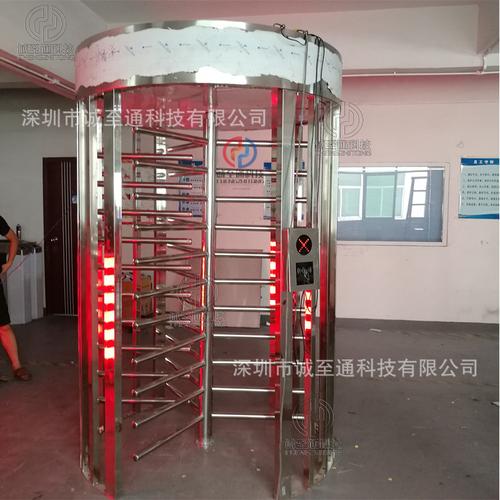 全高旋转门单通道十字转闸小区闸感应门刷卡门禁系统门半自动闸机