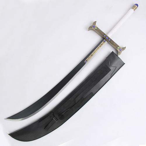 海贼王 鹰眼黑刀夜 七武海鹰眼的刀 夜鹰眼米霍克cos未开刃木质