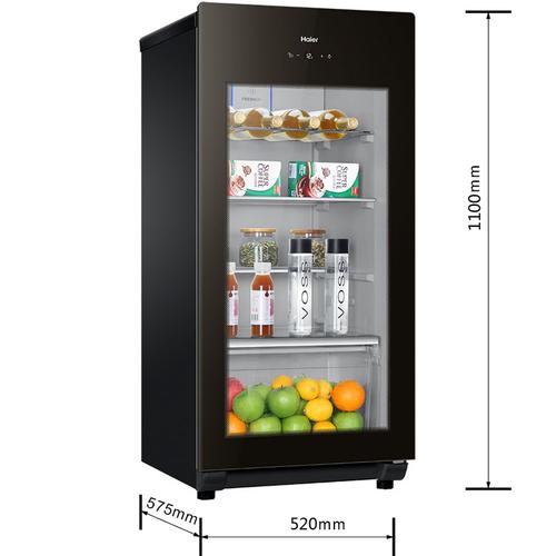 海尔haier家用可制冰保鲜冰吧办公室小型冰箱茶叶饮料雪茄储藏展示柜