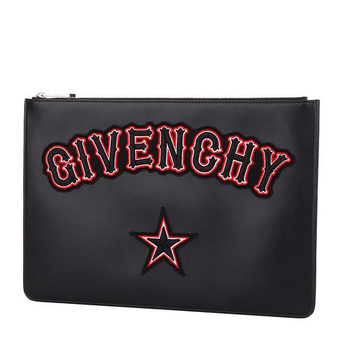 givenchy/纪梵希男士logo图案牛皮手拿包 手包bc06346