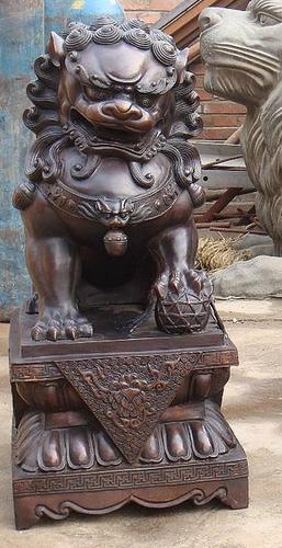 铜雕狮子 铜雕麒麟 铜雕门狮