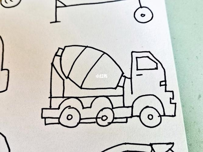 幼师day232---简笔画:搅拌车_简笔画_幼师_文化_绘画