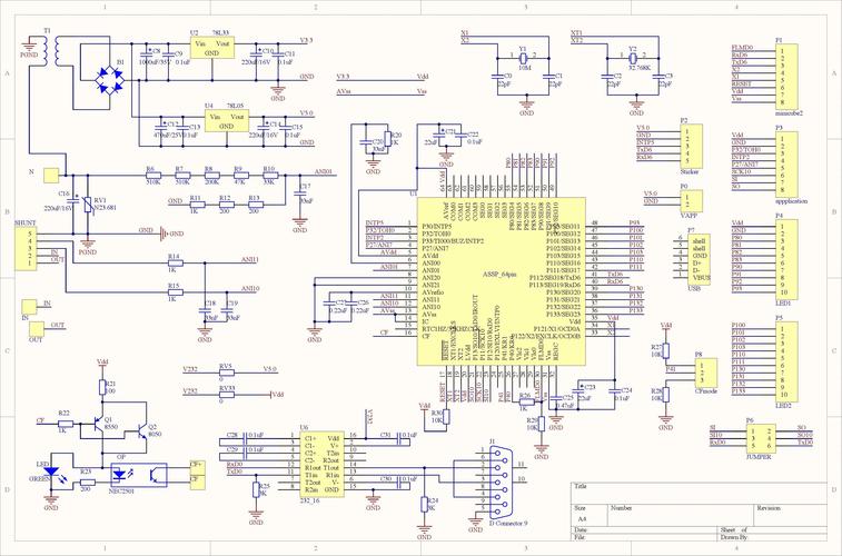 智能家居解决方案mcu电路板电路图