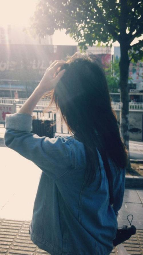 背影,风景,自然,壁纸,城镇,乡村,孤独,女孩,插图