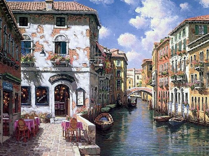 【引用】浓郁的欧洲风情小镇│sung sam park油画作品