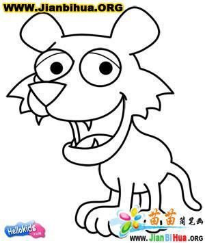 老虎简笔画的画法图片(第15张)