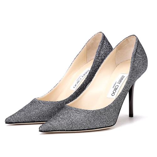 jimmy choo(周仰杰) 银色亮片高跟鞋 37.5