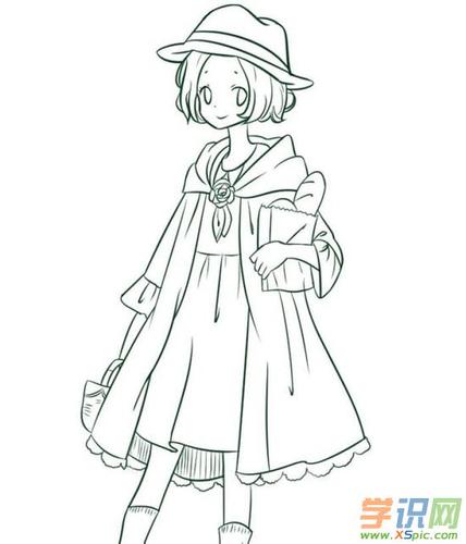 好看的动漫人物素描_动漫人物素描图画