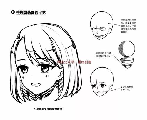 漫画教程丨画好动漫头部,就是这么简单!(少女篇)