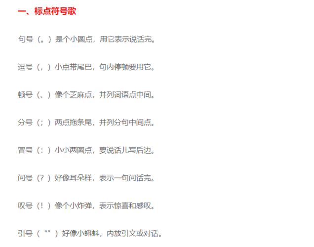 三年级语文最全标点符号用法,三年级语基满分就靠它了!