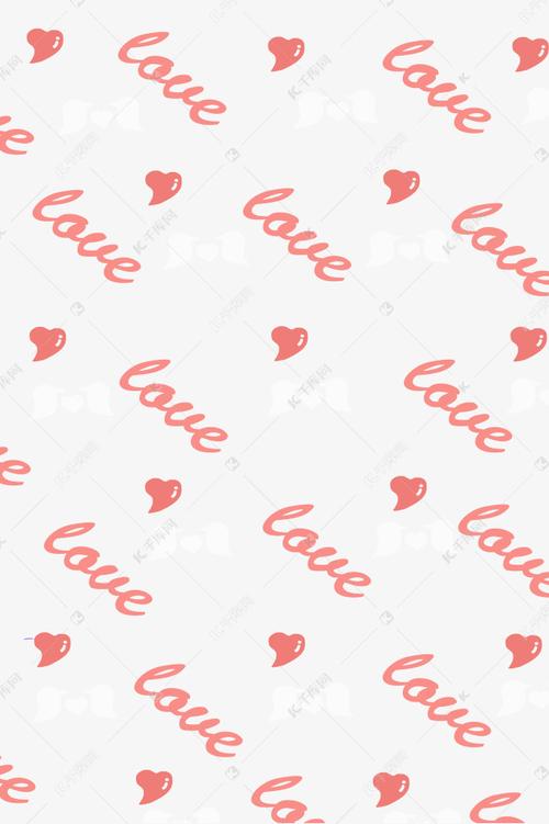 红色爱心背景贴纸