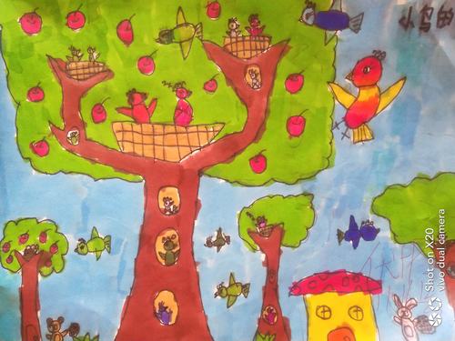 人民中学附属小学一至三年级绘画作品展示