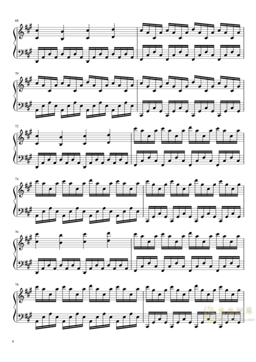 experience钢琴谱 第6页